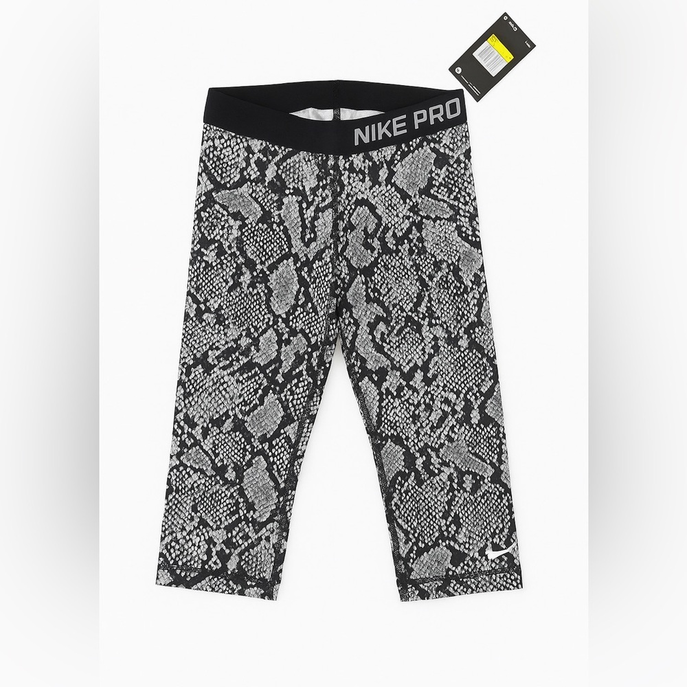 Nike Pro Black and Gray Leggings